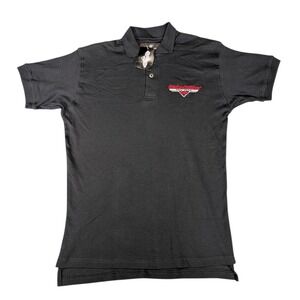 Harley-Davidson New York Cafe Mens XL Black Short Sleeve Cotton Polo Shirt NWT